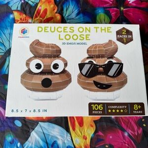 ONLY $1 w/purchase - Deuces on the Loose 3D Emoji Model‎ Puzzle - Brown
